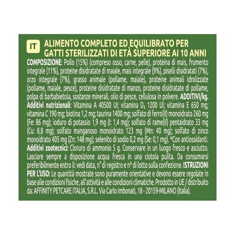 ULTIMA CROCCHETTE PER GATTO SENIOR 10+ ANNI 440 GR GUSTO POLLO PER GATTI STERILIZZATI