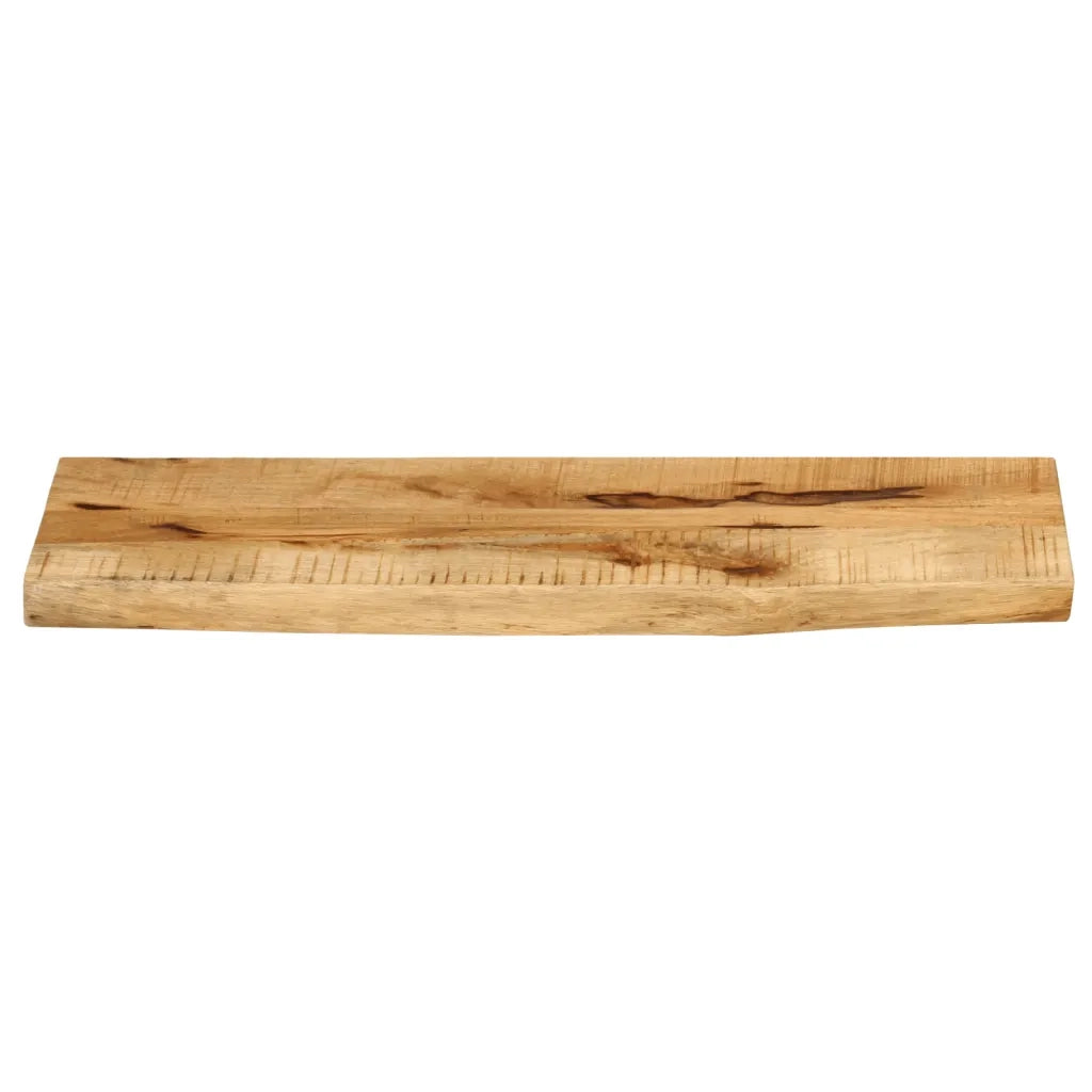 vidaXL Piano Tavolo 70x20x2,5cm Bordi Vivi Legno Massello Mango Grezzo