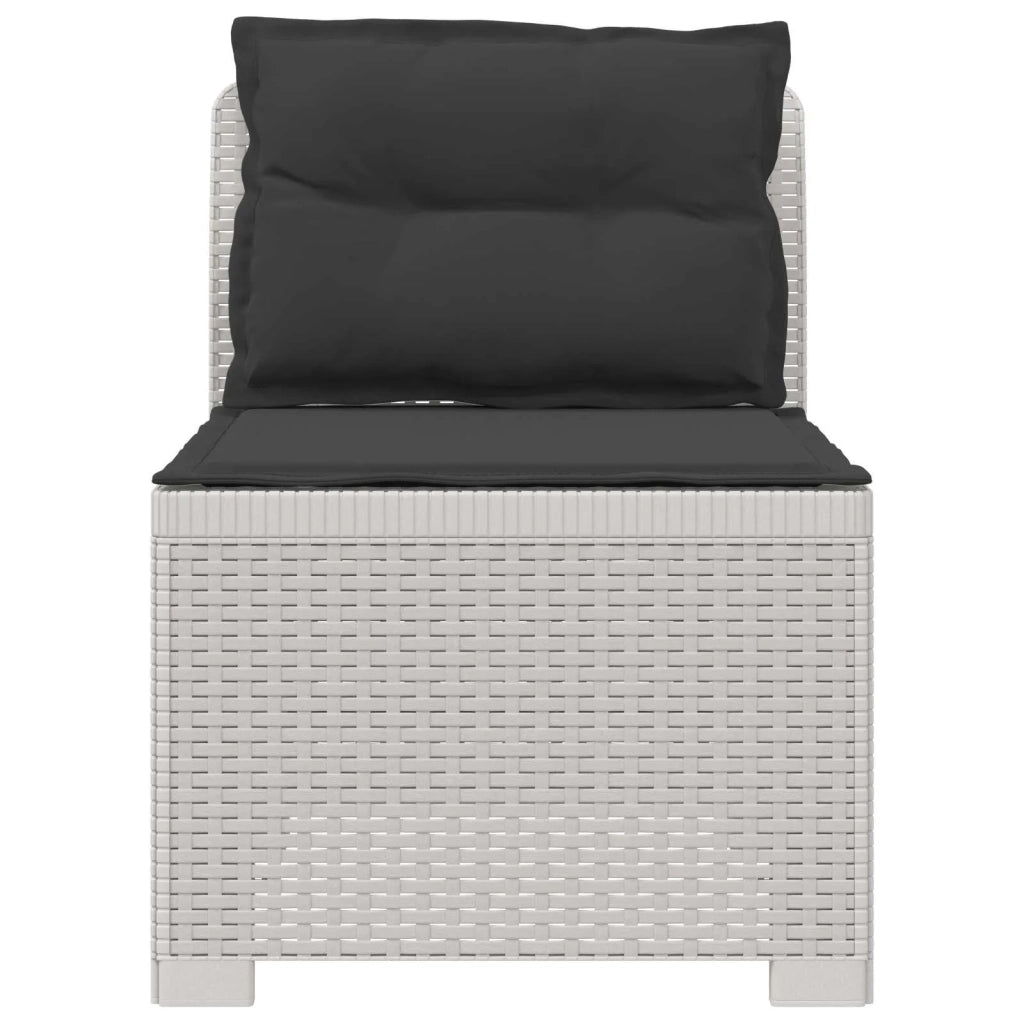 Divano da Giardino a 1 Posto con Cuscini Aspetto Rattan PP 8011805