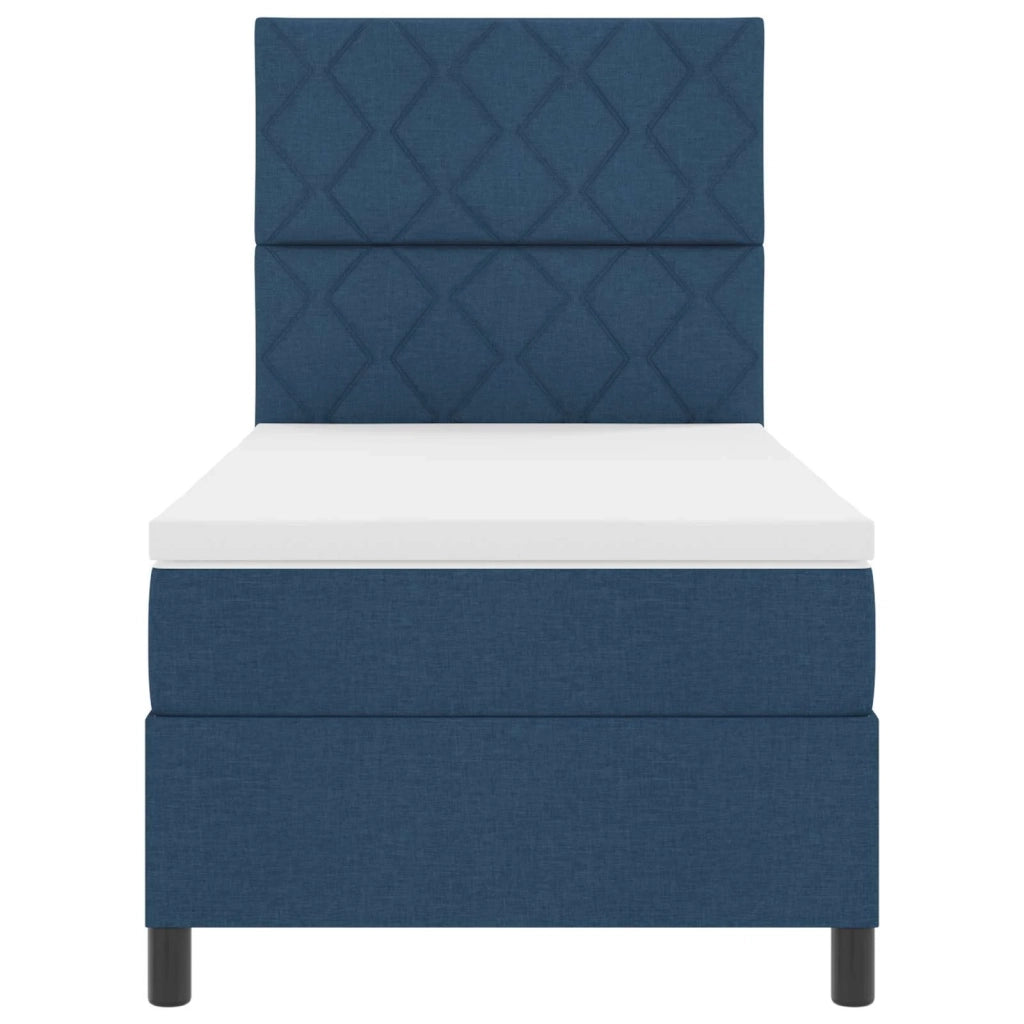 Letto a molle con materasso con led Blu 100 x 200 cm Tessuto 3342927