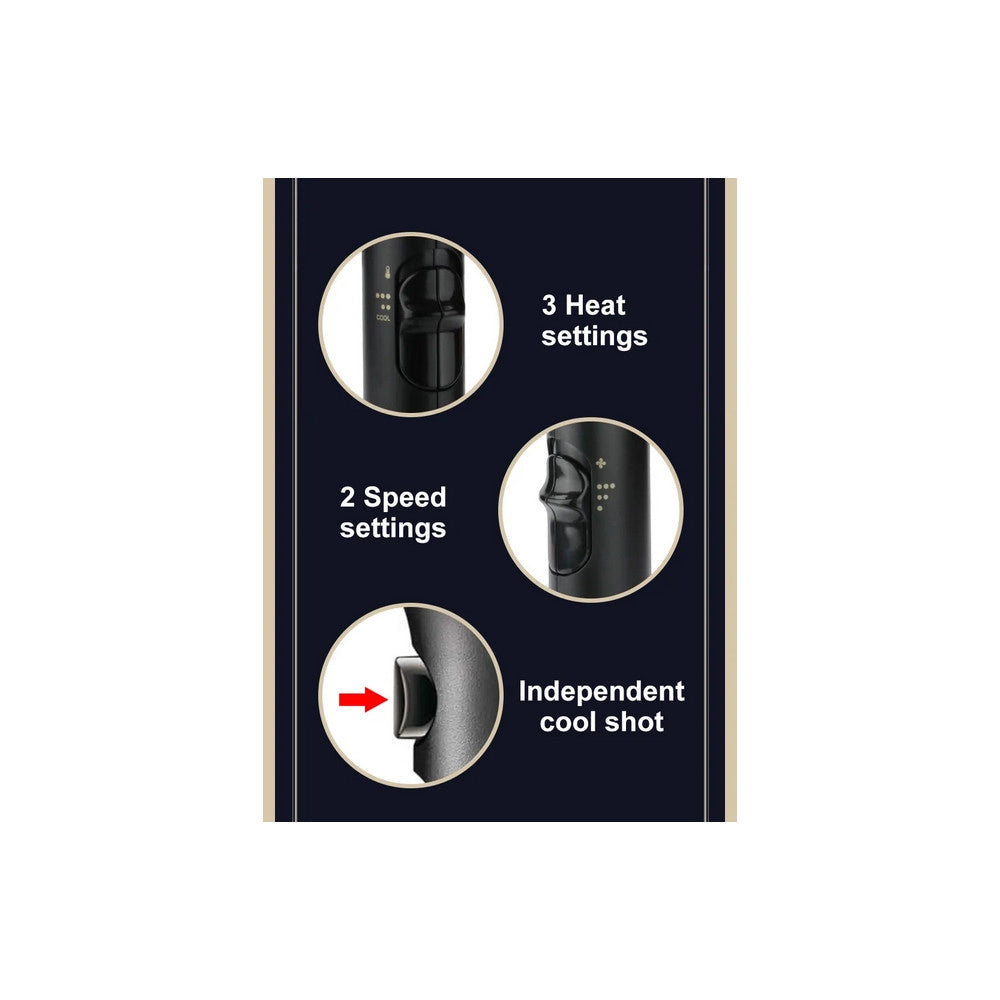 Trade Shop - Asciuga Capelli Ricci Lisci Phon Professionale Parrucchieri 2200w Diffusore V453 -