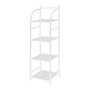 Scaffale bagno H 116 in metallo design bianco con quattro ripiani