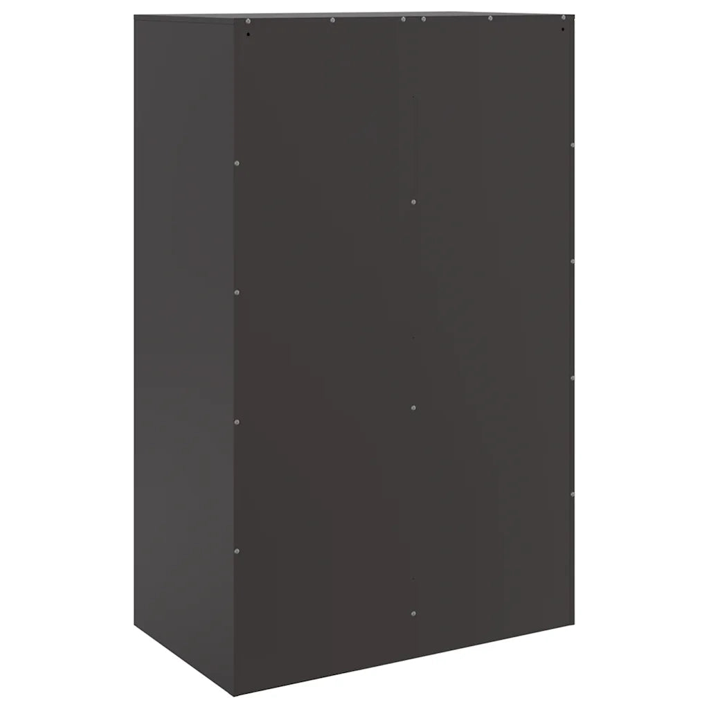 Credenza Nera 67x39x107 cm in Acciaio 841661