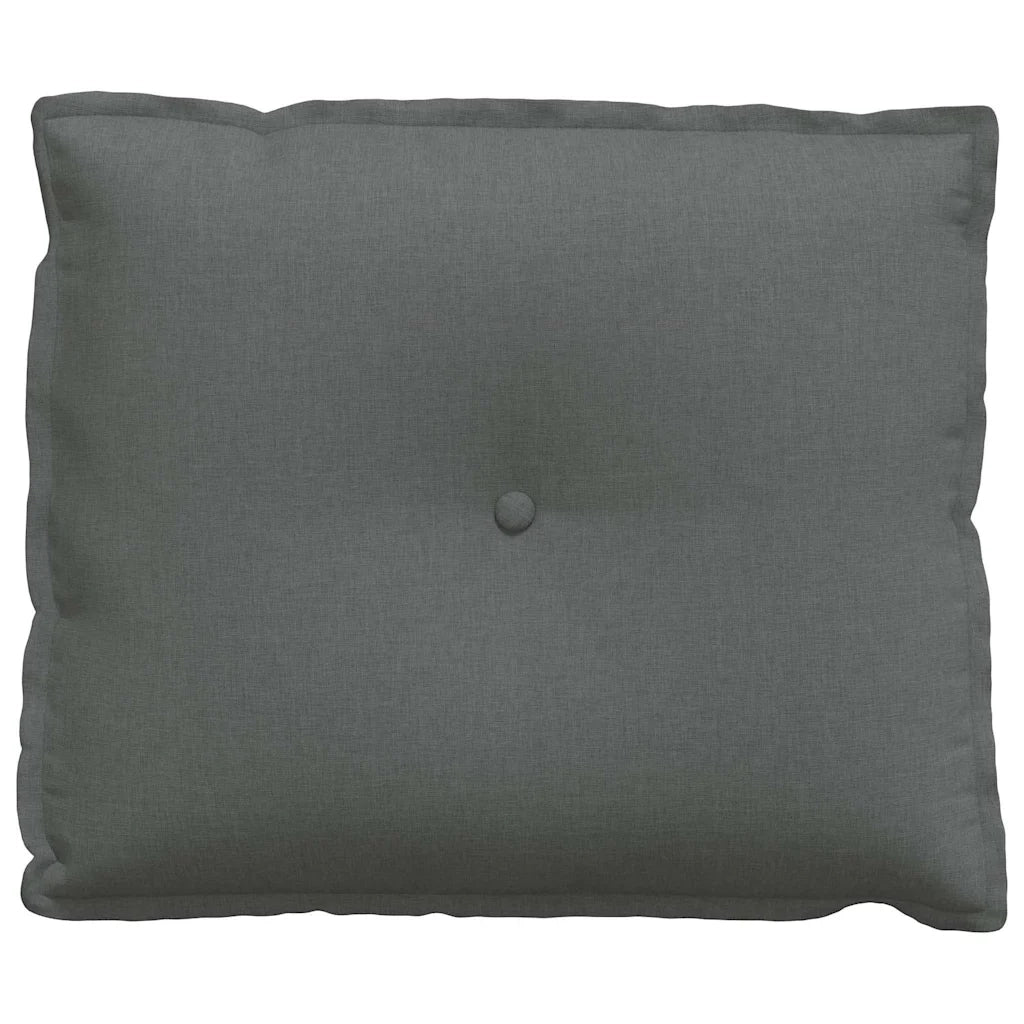 Cuscino per Schiena Grigio scuro 60 x 19 x 50 cm Tessuto 42014659