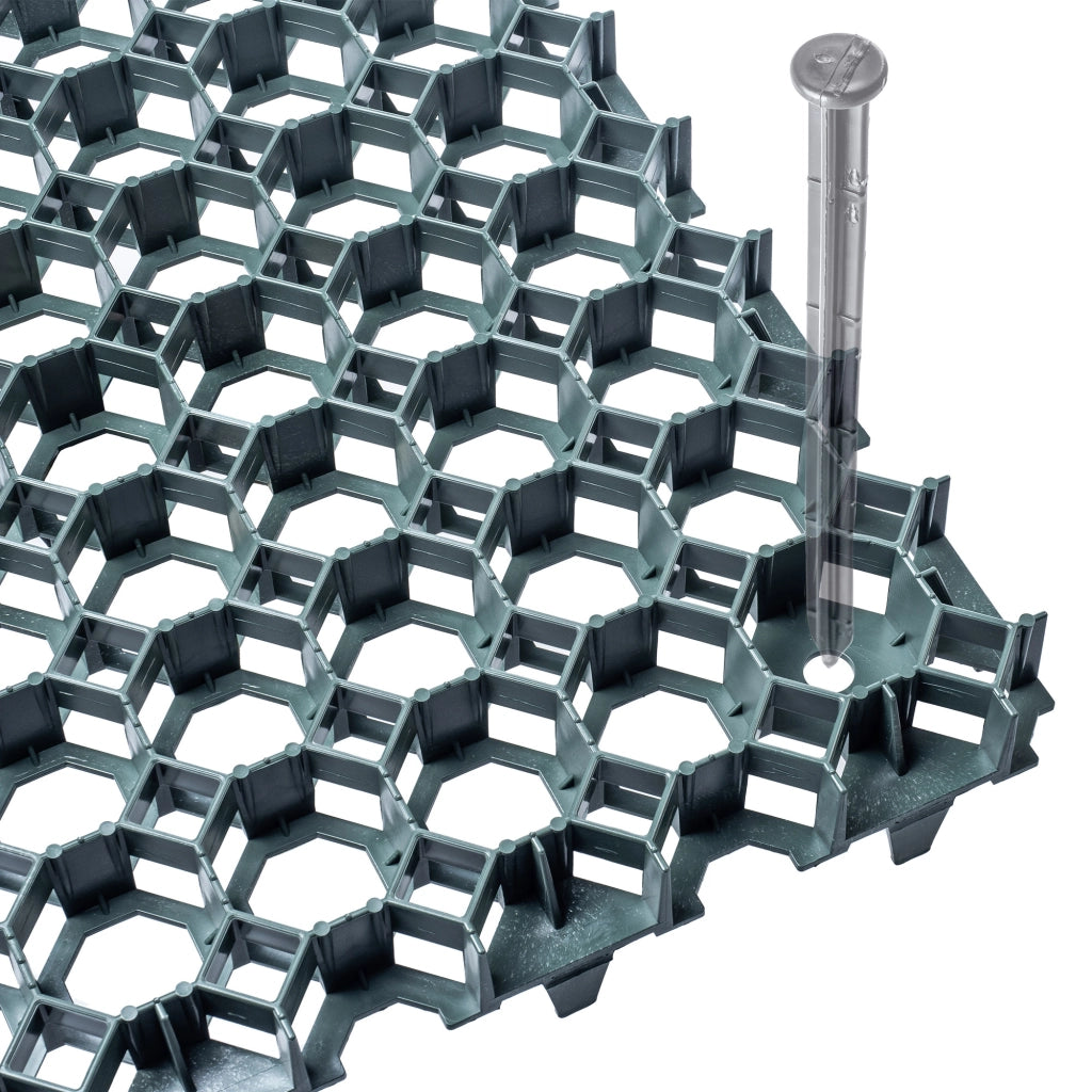 Griglia di protezione per prato KADAX Geogrid 50x50x3,5 cm, 24 pezzi, giardino, 530 tonnellate/m²