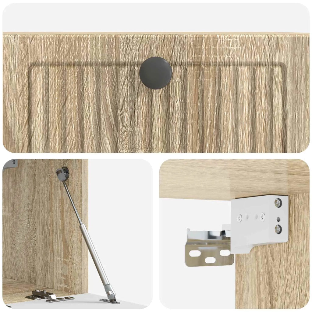 Mobile TV da Muro | Armadietto TV | Mobile Porta TV Rovere Sonoma 59,5 x 31 x 30 cm