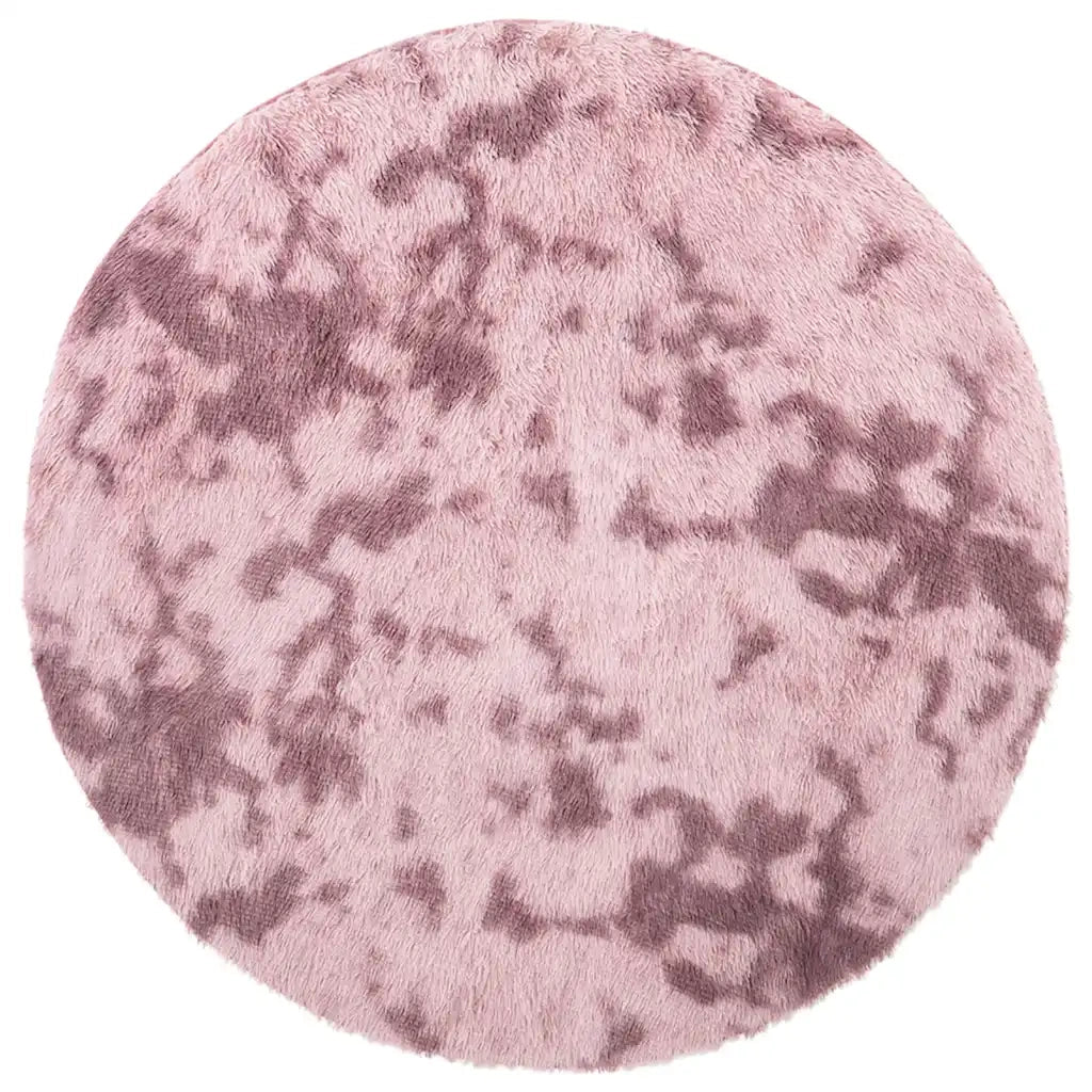 Tappeto del soggiorno | Tappeto Shaggy a Pelo Lungo NAVARRA Rosa Antico 100x100cm