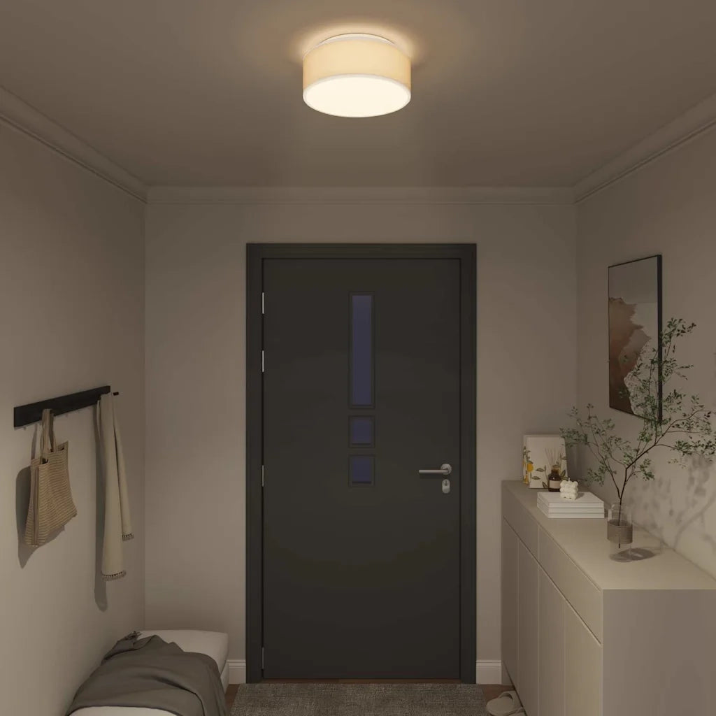 Lampada da soffitto Bianco 30 x 30 x 13,5 cm Tessuto 42001203