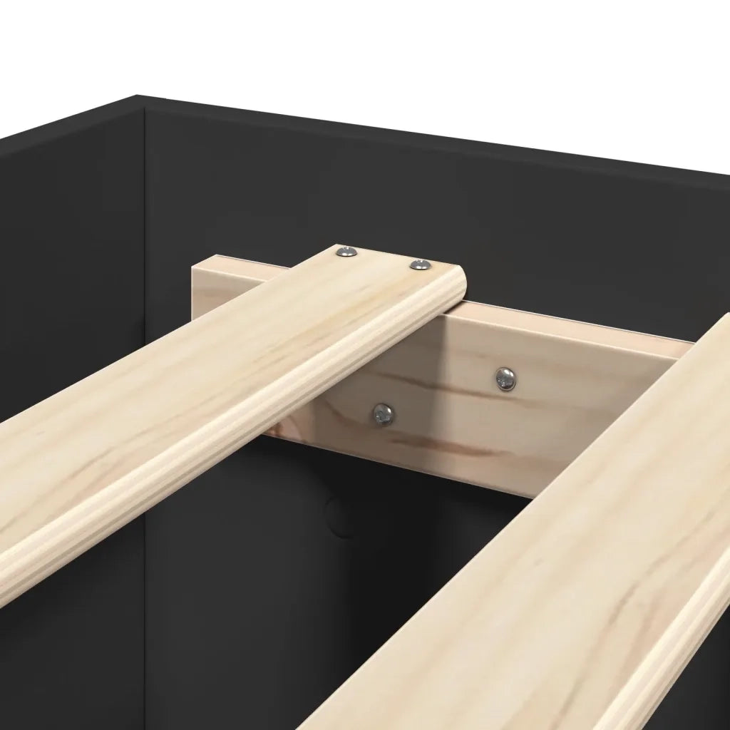 Giroletto Nero 90x200 cm in Legno Multistrato 3295675