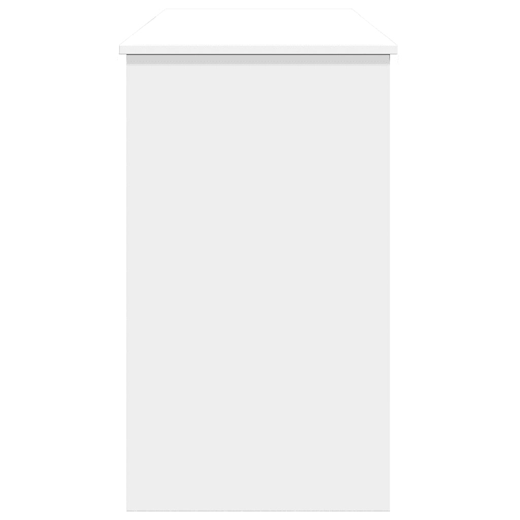 Toeletta con Specchio-Tavolo da Vanit¨¤ Bianco 100x45x76 cm