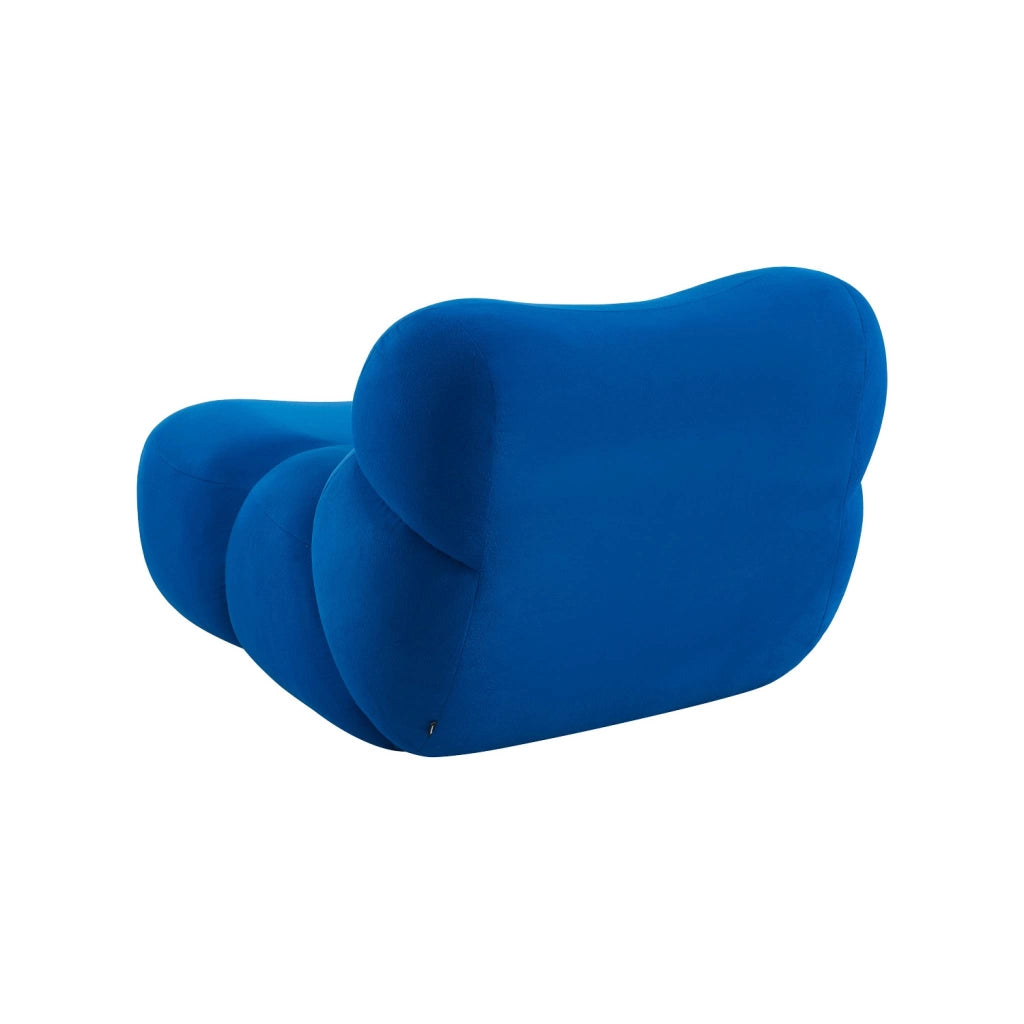 Poltrona in tessuto, blu elettrico