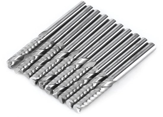 Set di Frecce a Carburo di Tungsteno 10 pezzi - Frecce a Lame Unica - Frecce CNC - Adatti per Metallo/Legno/Polyuretano - Lame 1/8