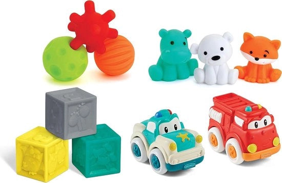Set di gioco per bambini da 0 mesi - 11 pezzi per scoprire i sensi
