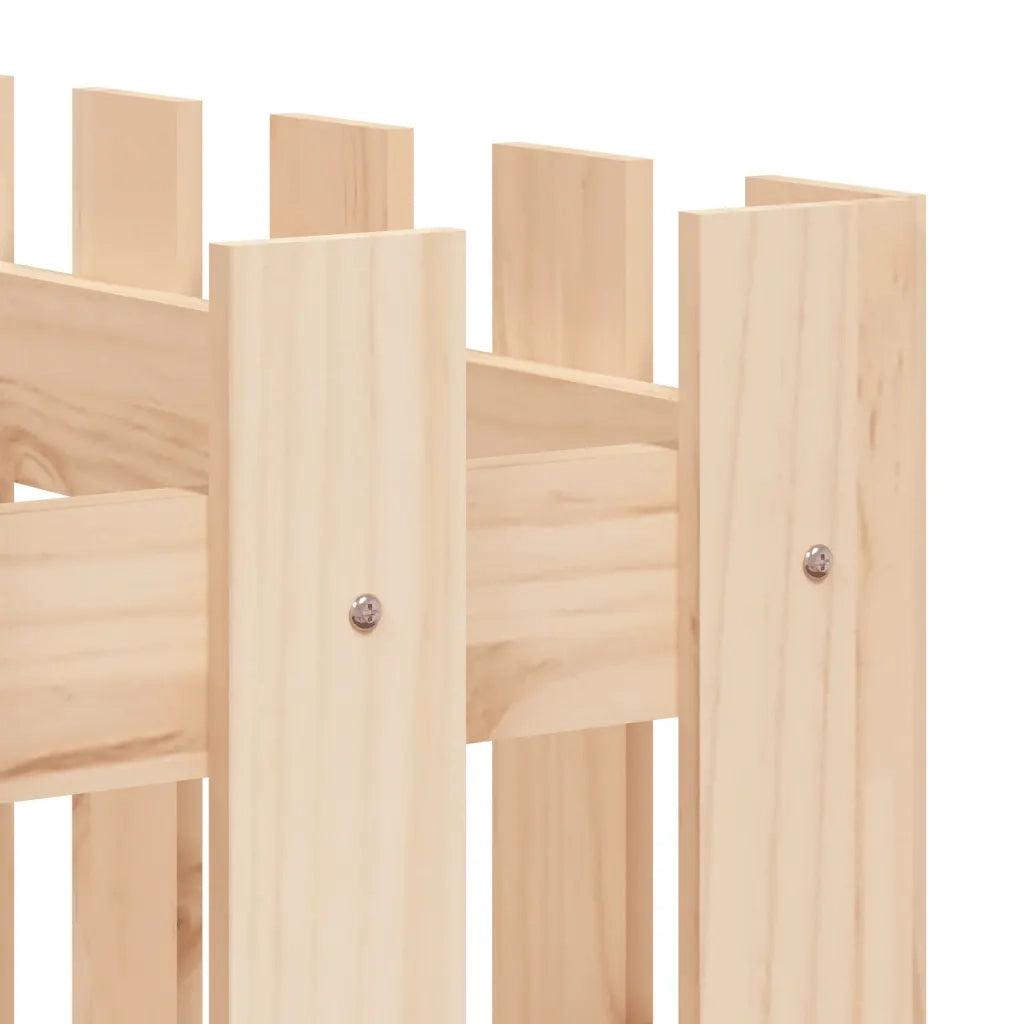 Fioriera | Cassetta per fiori | Vaso Rialzata Giardino a Recinzione 150x50x70cm Legno Pino