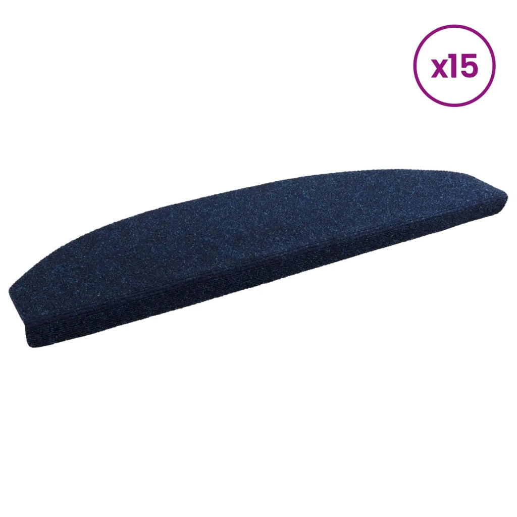Tappetini per scale autoadesivi 15 pz | Gradini per Scale Navy 80 x 24,5 x 3,5 cm