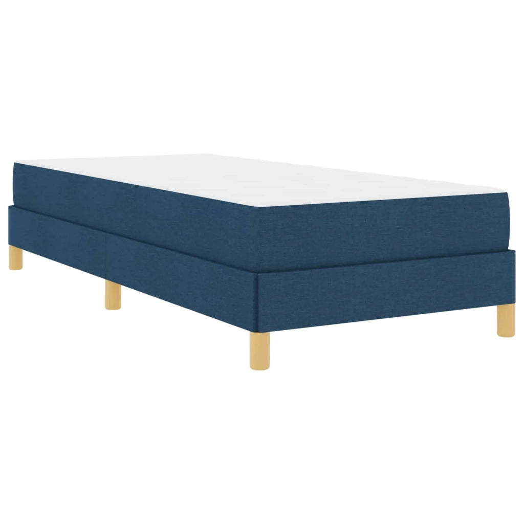 Letto a molle con materasso Blu 100 x 200 cm Tessuto