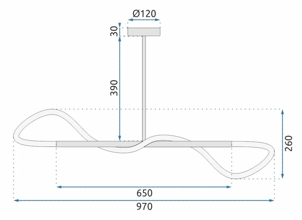 Lampada Led App856-cp Black