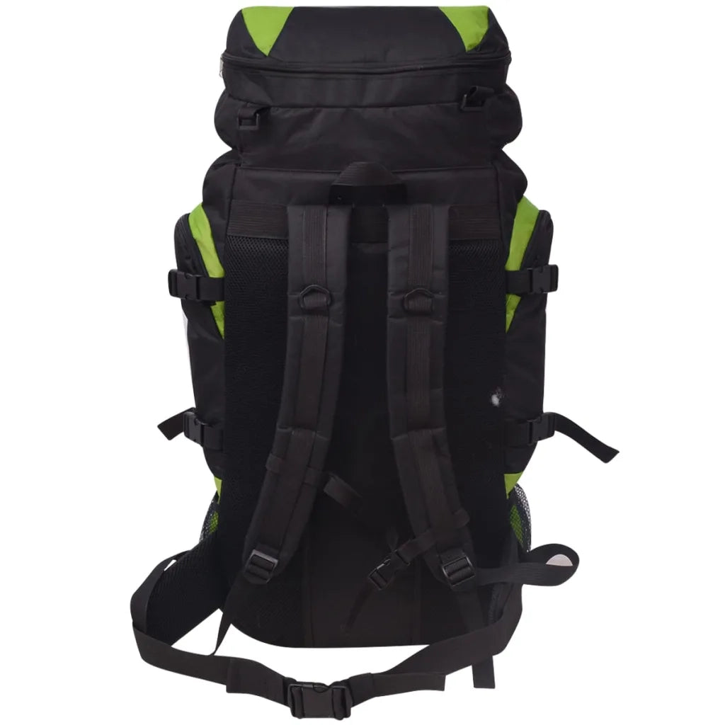 Zaino da Escursioni XXL 75 L Nero e Verde 91104