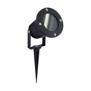 Faretto giardino picchetto nero orientabile GU10 20W IP65