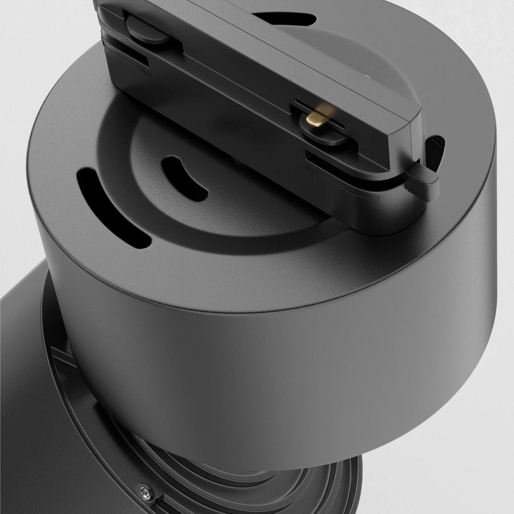 Maytoni Faretto da Binario Unity Yin 1 luce LED integrato nero alluminio