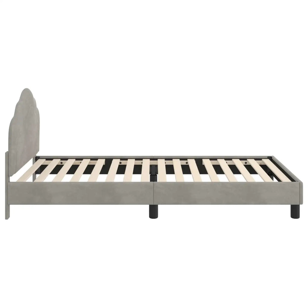 Struttura letto bambini con testata Grigio chiaro 80 x 200 cm 42010943