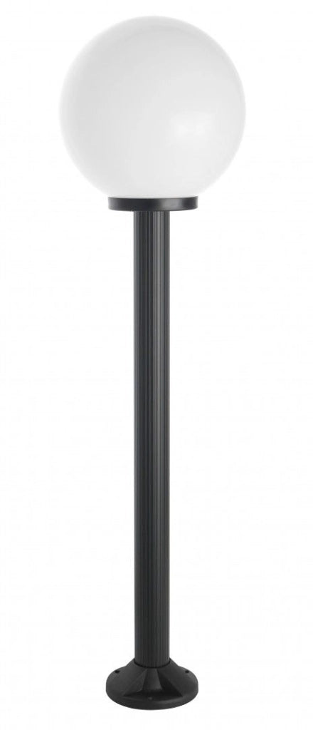 Lampada giardino 130cm sfera 30cm nera E27 IP43 SU-MA