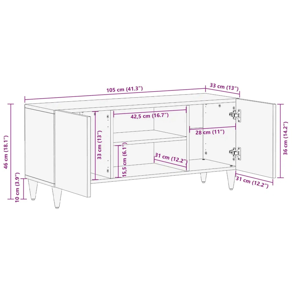 Armadi di Stoccaggio con porta Multicolore 105 x 33,5 x 46 cm 4018700