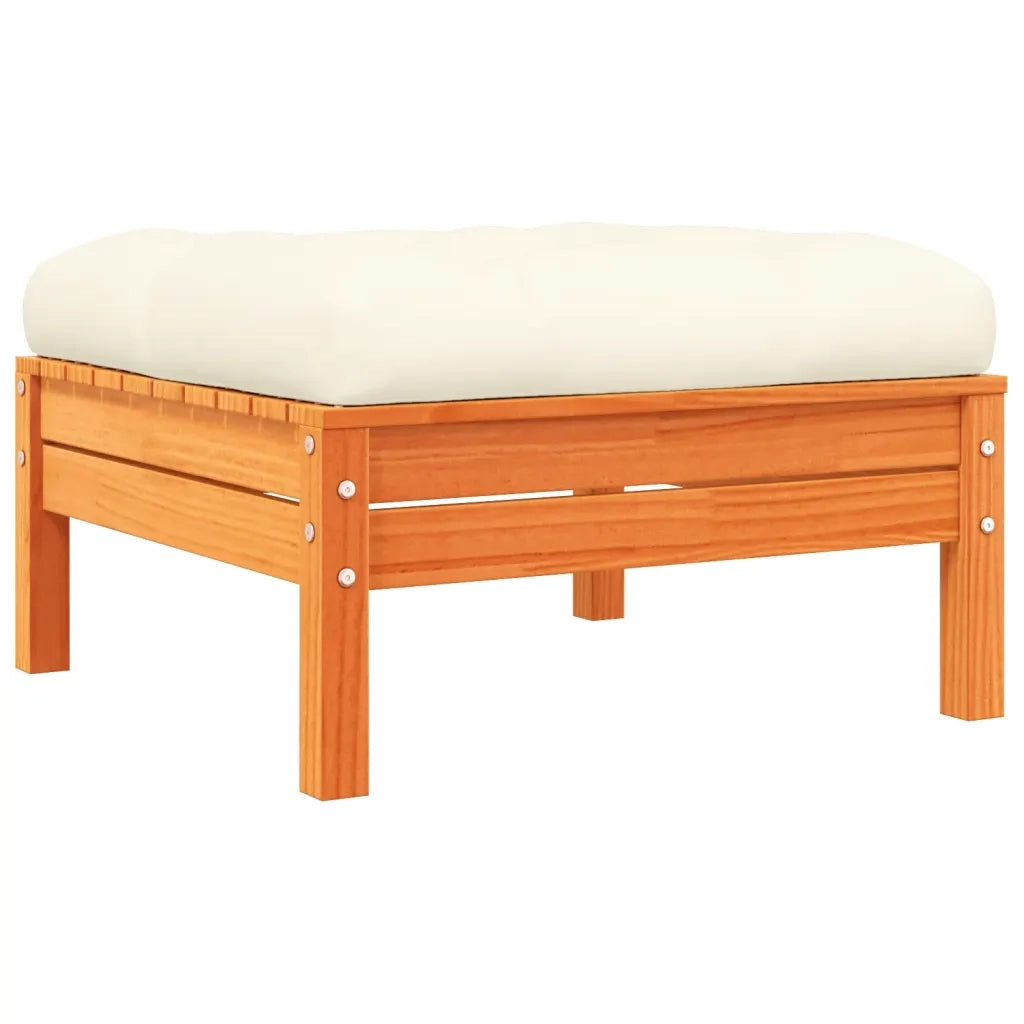 Set Divani Giardino 6pz con Cuscini Marrone Cera Massello Pino 3299527