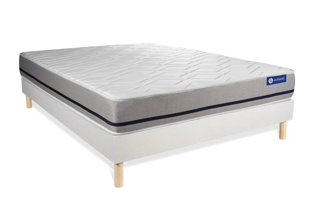 Kit rete e materasso matrimoniale Actilatex soft 200x200cm - Spessore : 20cm - Lattice e memory foam - Moderatamente rigido