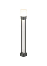 Paletto da giardino moderno nero 80cm LED 12W 3000K IP44