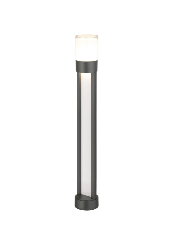 Paletto da giardino moderno nero 80cm LED 12W 3000K IP44