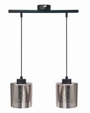 Lampada a sospensione Candellux COX 45cm nera 2xE27