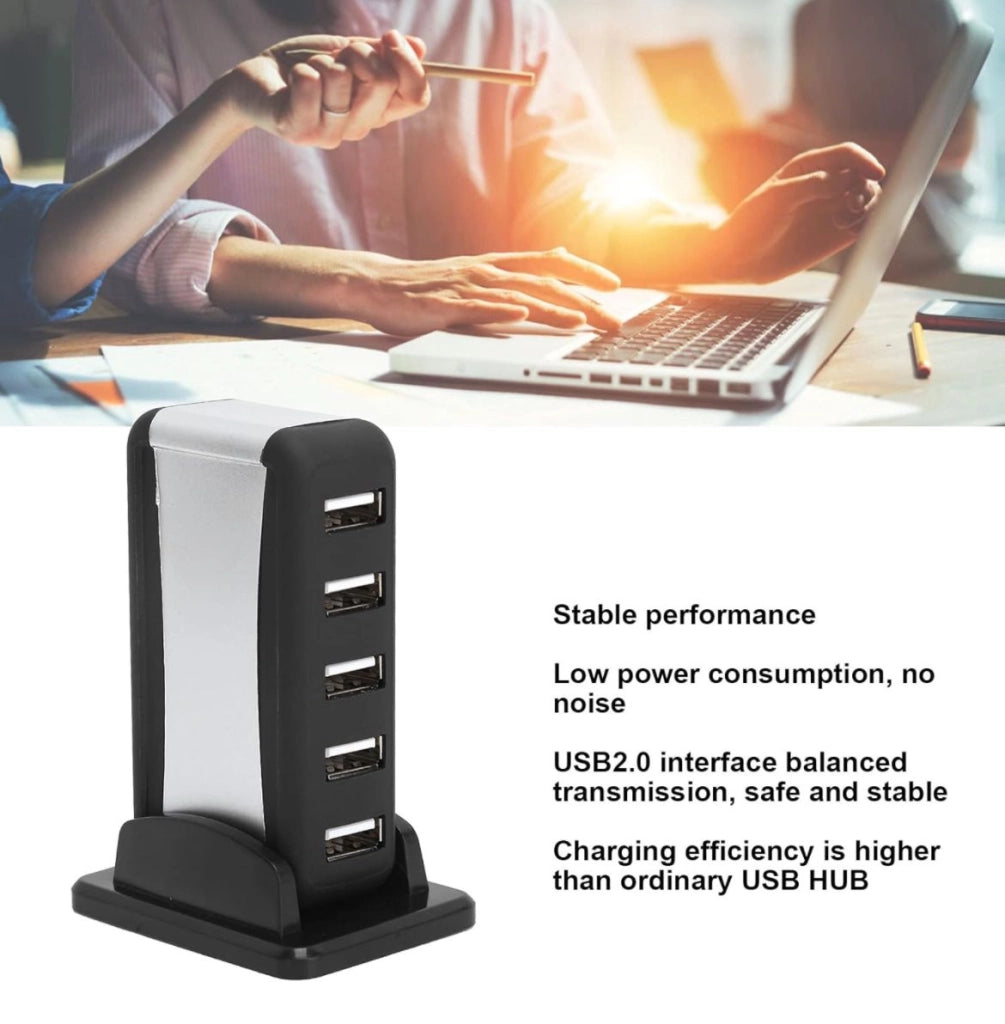 Hub USB 2.0 Splitter USB a 7 Porte Per Computer Desktop Notebook Tablet KOS-9019