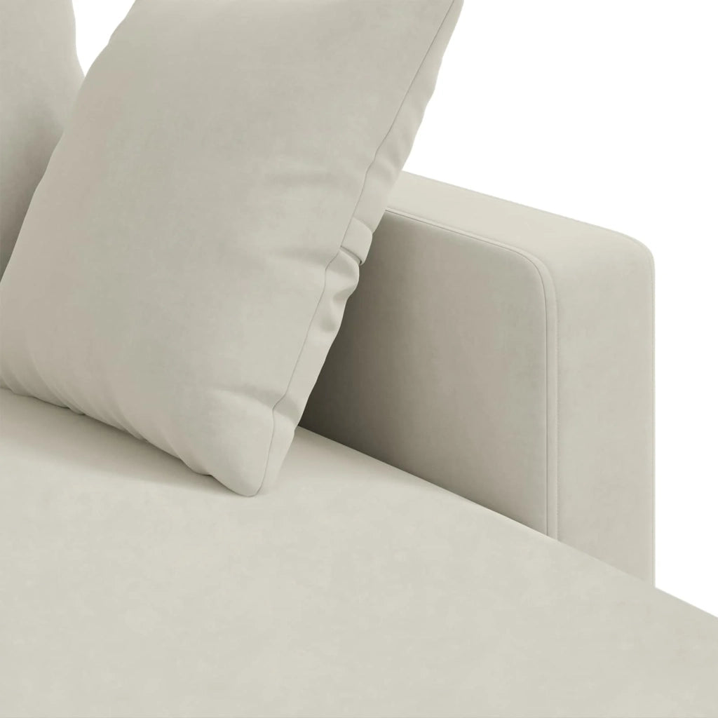 Divano Crema 178 x 134 x 80 cm Velluto 42024456