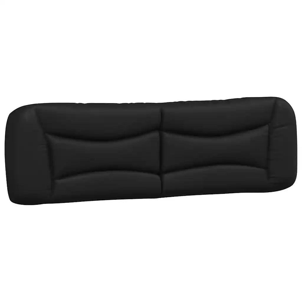 Letto matrimoniale | Letto per adulti | Giroletto senza Materasso Hvar Nero e Bianco 180x200 cm in Similpelle