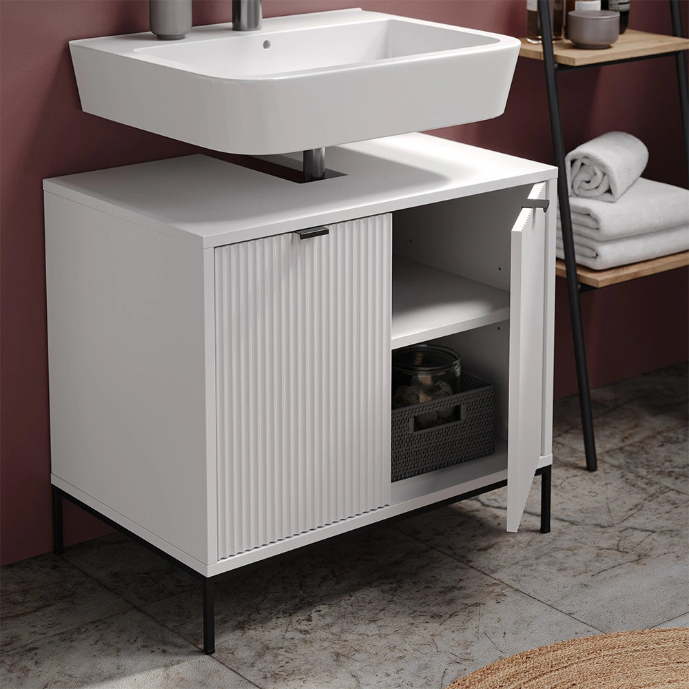 Vicco Set di mobili da bagno Bianco 2 parti