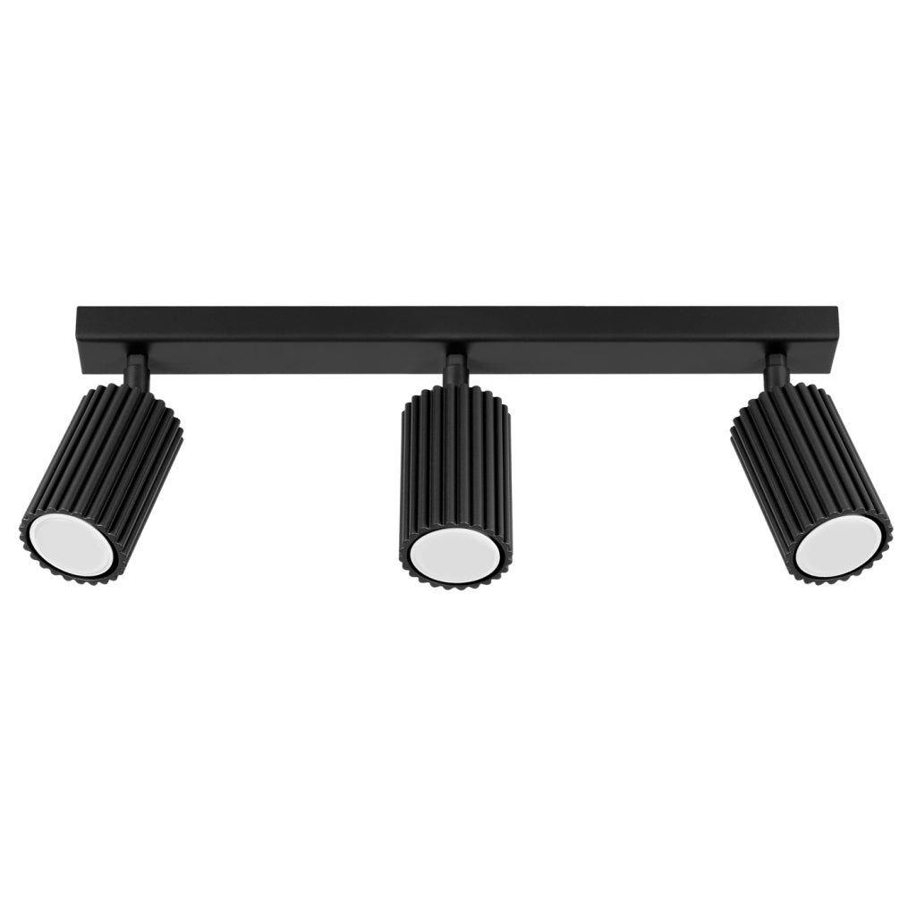 Lampada a soffitto KARBON 3L nero