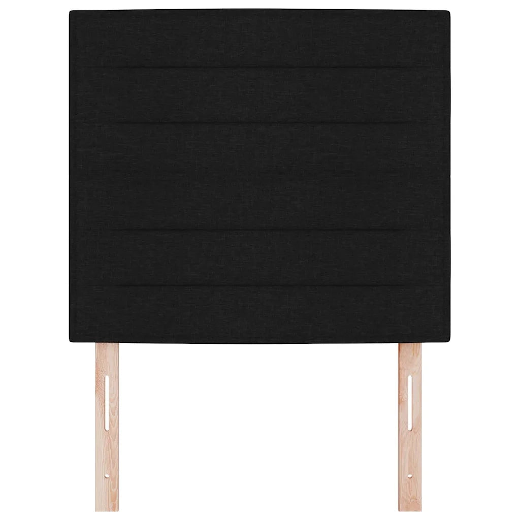 Testiera | Testata LED con strisce LED con Testiera | Testata Nero 80 cm Tessuto