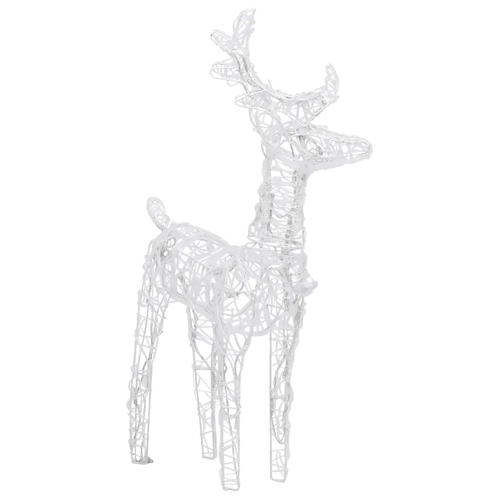 Decorazione Natalizia Renne e Slitta 280x28x55 cm in Acrilico 289980
