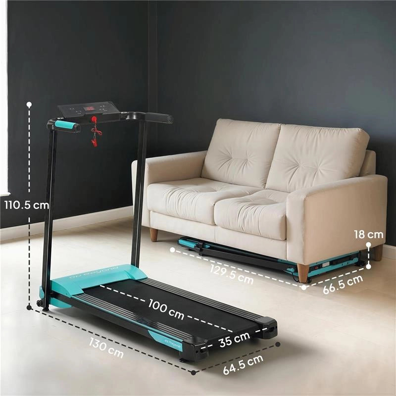 TAPIS ROULANT PIEGHEVOLE CON CONTROLLO GESTUALE, AZZURRO