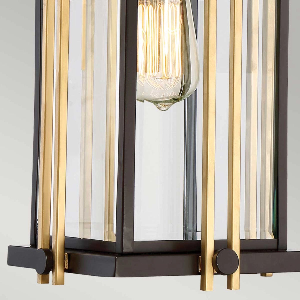 Sospensione esterna Quoizel Goldenrod bronzo E27 IP44