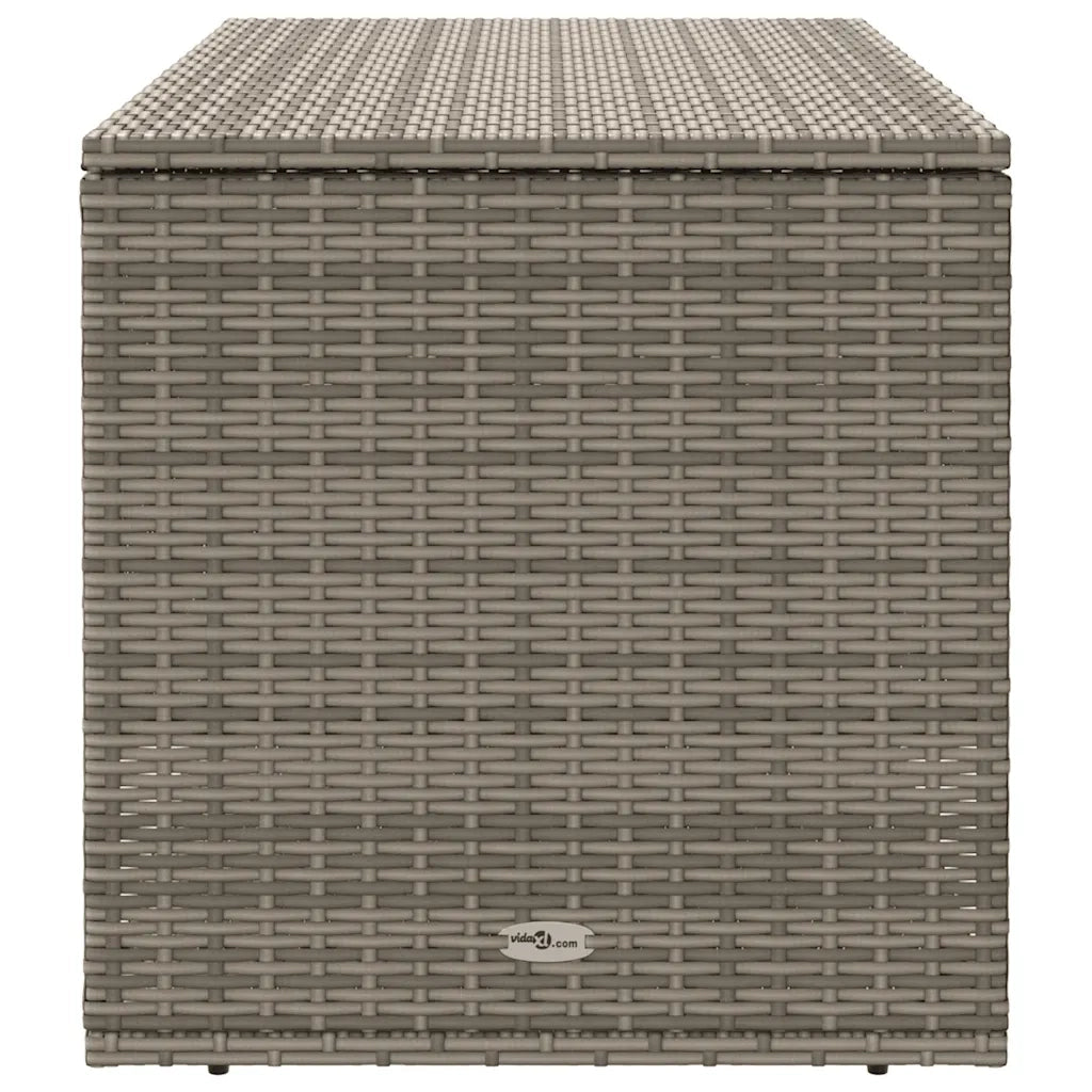 Scatola per Cuscini da Esterno Grigio 100x55x55,5 cm Polyrattan 4104143