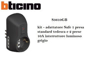 Kit Adatt Safe 1 Pr. St Ted+2 10A+Int Gr - Bticino