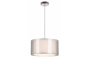 Lampada a sospensione Martina Reality cromo Ø30 E27 60W