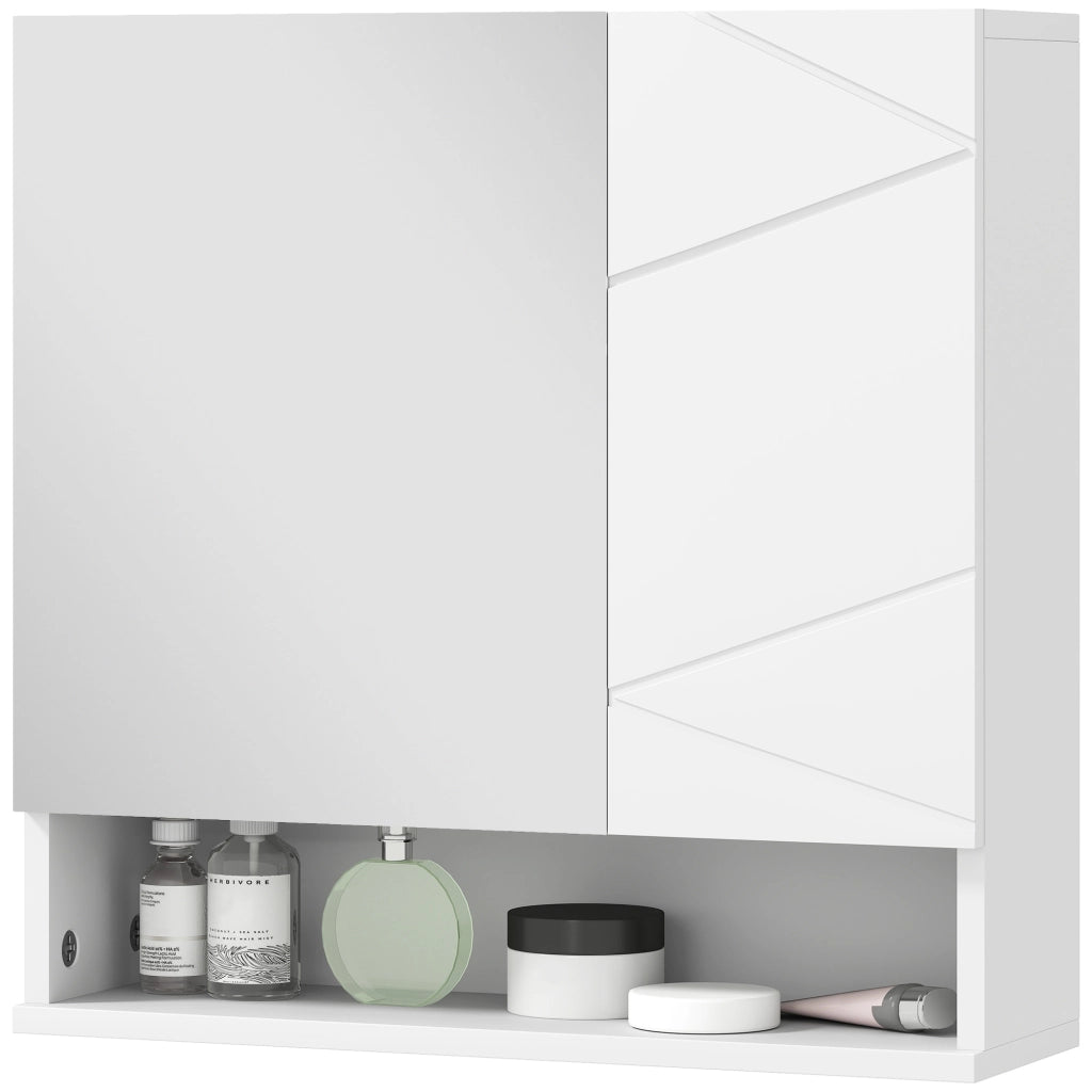 Armadio da bagno con specchio ¨C Minimal ¨C bianco 55x17x55 cm