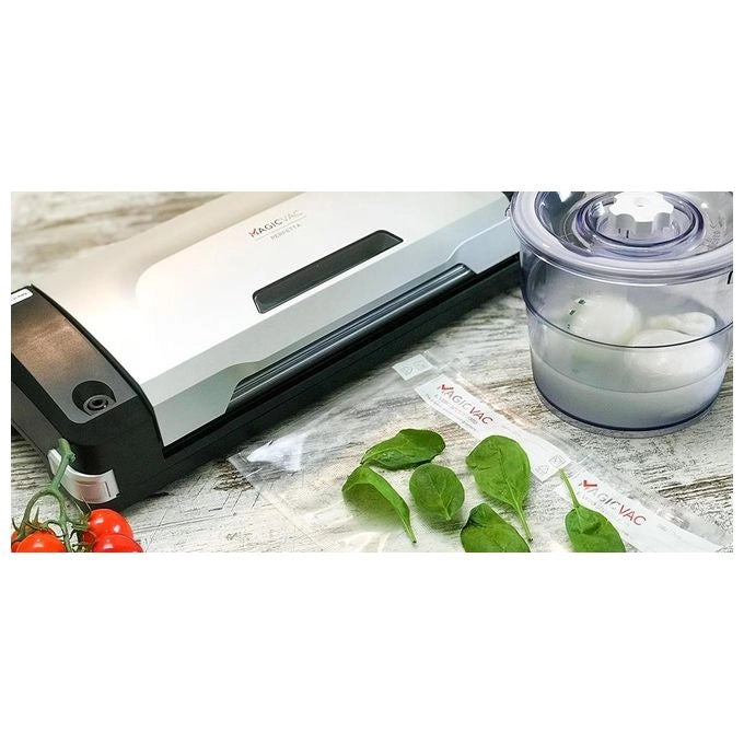 Magic Vac V272PK1 Perfetta Macchina per Sottovuoto con Doppia Pompa e Vuotometro Digitale colore Nero Grigio