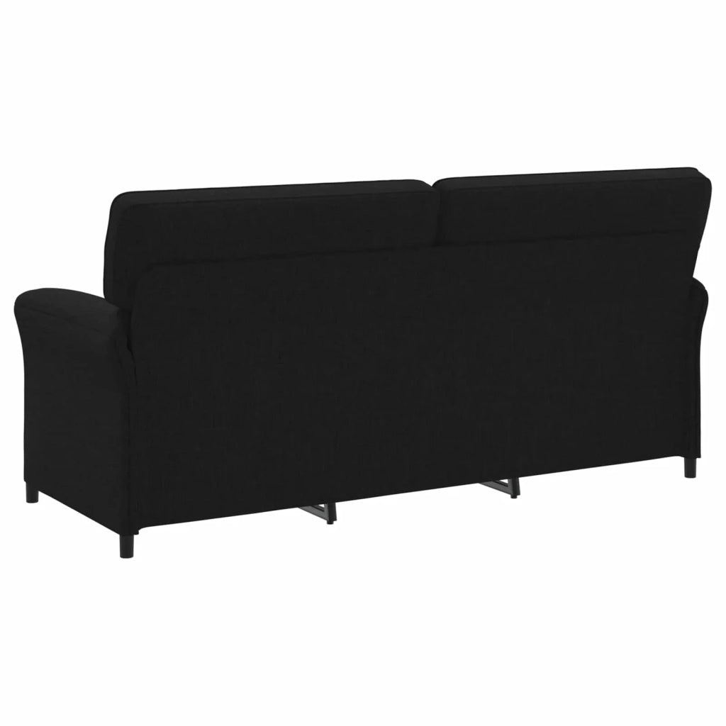 Set di divani 2 pz Nero Tessuto 3424873