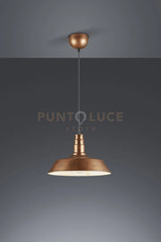 WILL SOSPENSIONE PAGODA METALLO RAME ANTICATO D. 36CM 1 LUCE ATTACCO E27