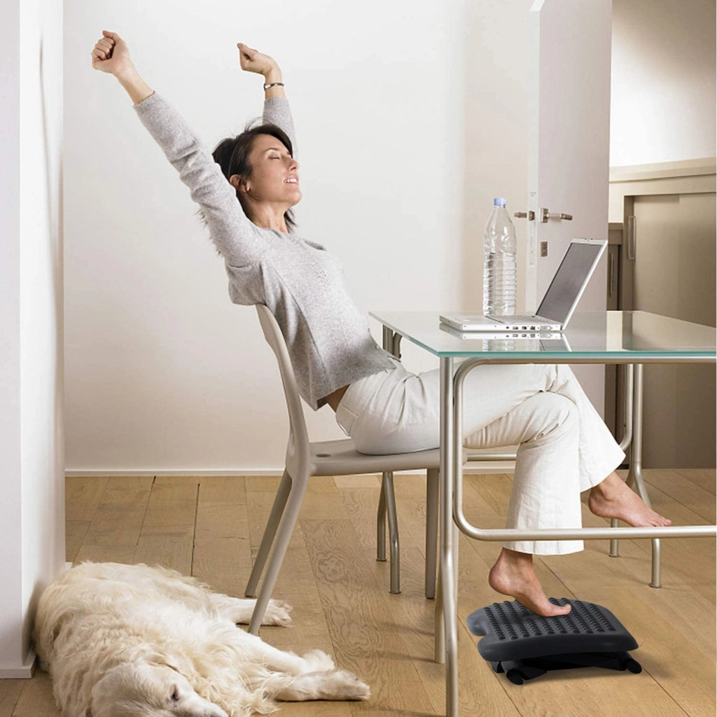 Poggiapiedi Regolabile Ergonomico per Scrivania ¨C Minimal ¨C Grigio