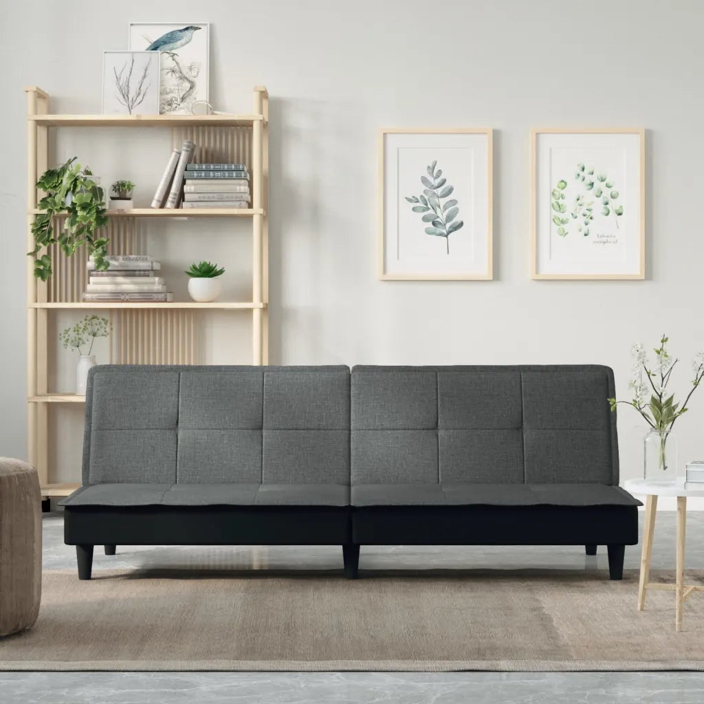 Divano letto | Sof¨¤ letto | Letto singolo Grigio Scuro in Tessuto